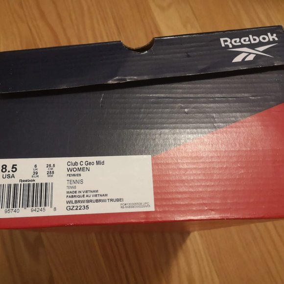 Reebok Women's Club C Geo Mid Brown - New & Unworn, With Tags, In Box - Picture 6 of 6